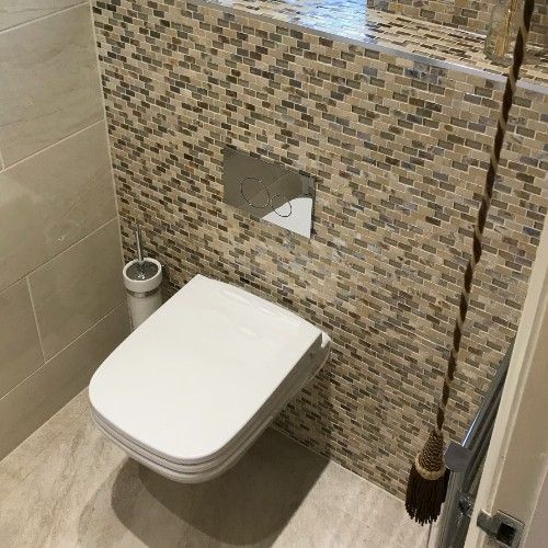Stone Heat Ltd - Bathrooms - Tiled Cloak Room Toilet - Loughton 