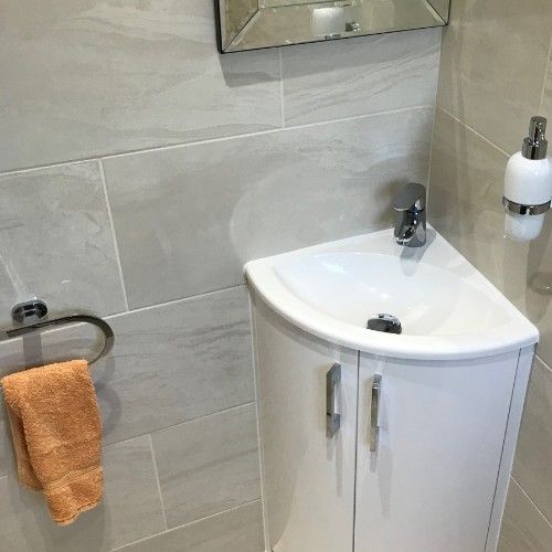 Stone Heat Ltd - Bathrooms - Corner Sink - Loughton