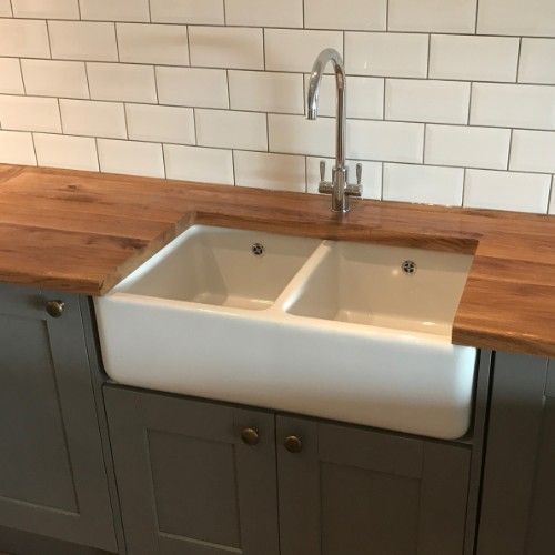 Stone Heat Ltd - Kitchen - Kitchen Sink and Wooden Worktop - Loughton 