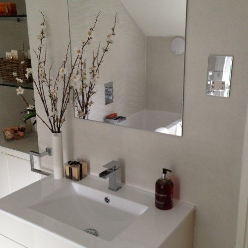 Stone Heat Ltd - Bathrooms - Bathroom Installation - Mirror and Sink- Loughton 