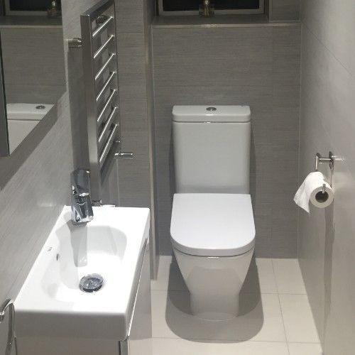 Stone Heat Ltd - Bathrooms - Bathroom Installation - Toilet and Sink - Loughton 